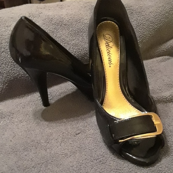 Delicious 4" heels open toe pumps - Picture 3 of 8